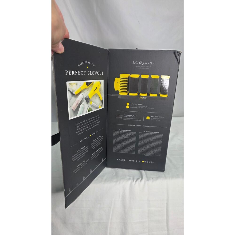Drybar The Roller Club Hot Rollers 10 Ceramic Rollers 2 Sizes Clips Open Box - Picture 10 of 15